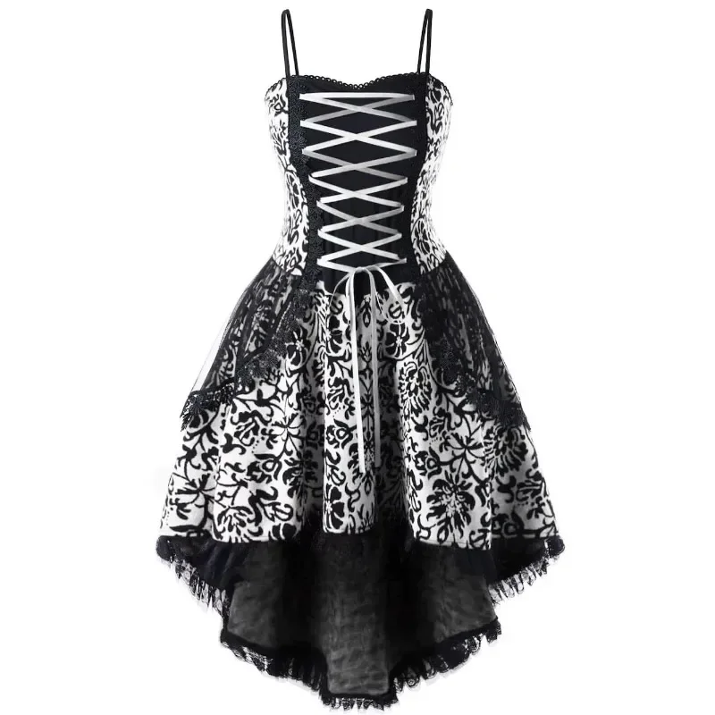 Robe gothique Vintage en dentelle pour femmes, Costume de Cosplay d'halloween, robes à manches irrégulières, vêtements de Vampir
Robe gothique Vintage en dentelle pour femmes, Costume de Cosplay d'halloween, robes à manches irrégulières, vêtements de Vampir
