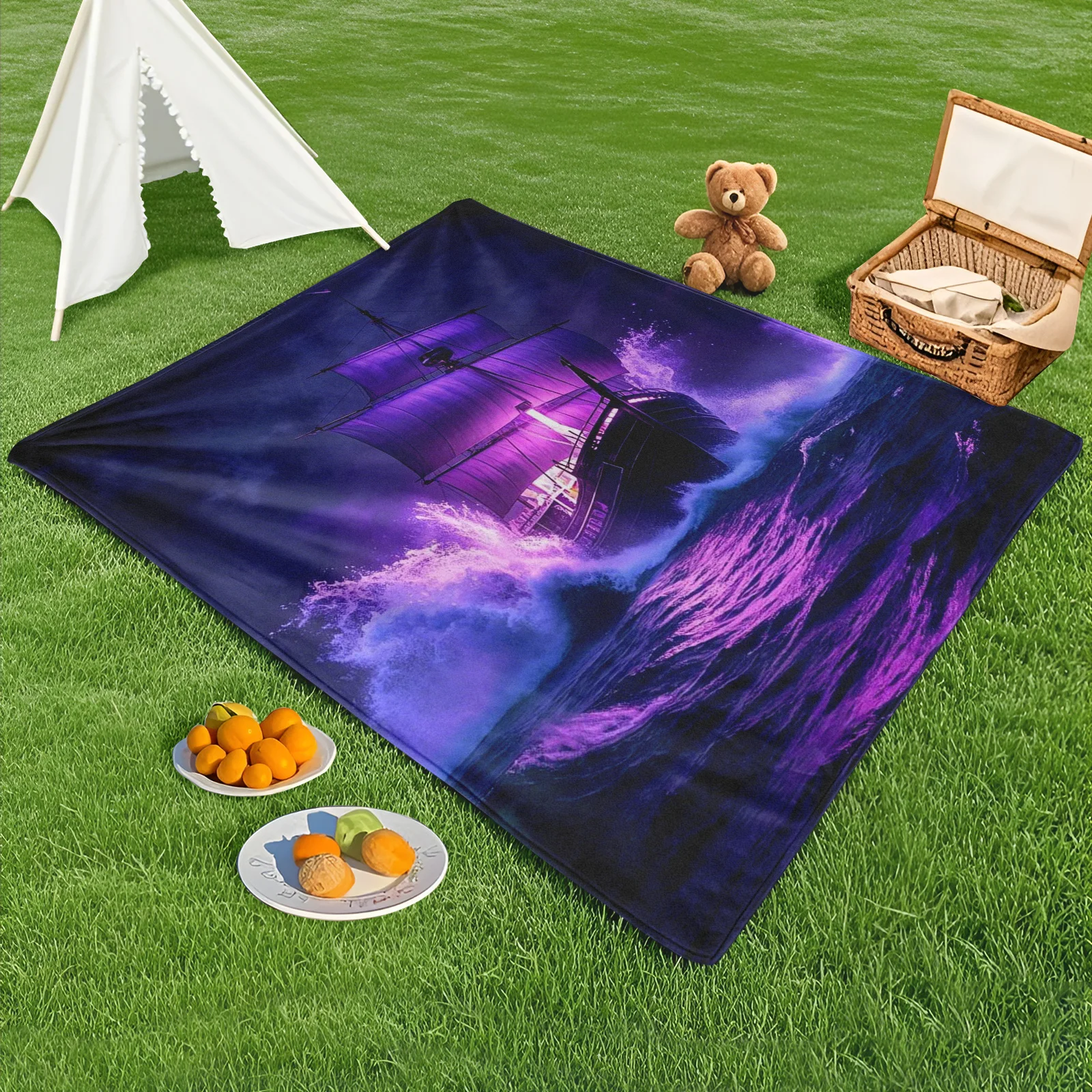 Fantasy Purple Sailboat On Ocean Waves Blanket For A Dreamy And Enchanting Outdoor Adventure By The Water
Fantasy Purple Sailboat On Ocean Waves Blanket For A Dreamy And Enchanting Outdoor Adventure By The Water