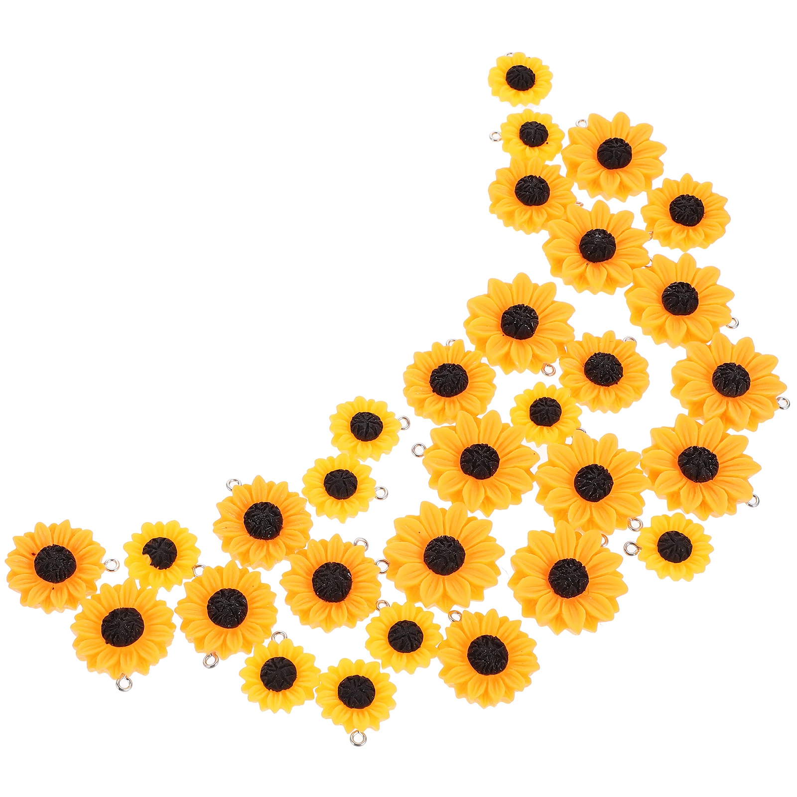 30pcs Resin Flower Accessories Sunflower Shaped Earrings Necklace Pendants Hanging Decor Craft Supplies Charm Bracelet Ornaments
30pcs Resin Flower Accessories Sunflower Shaped Earrings Necklace Pendants Hanging Decor Craft Supplies Charm Bracelet Ornaments
