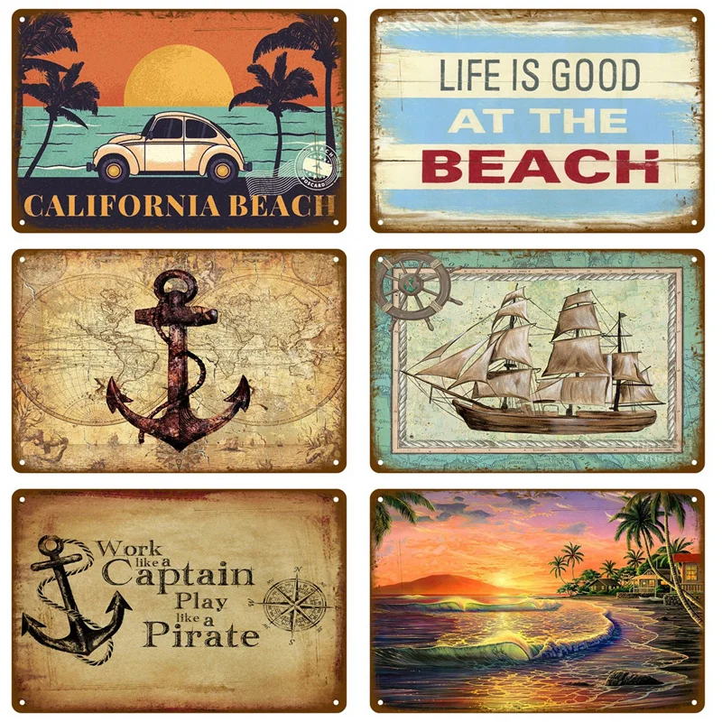 Metal Plate Home Wall Decor For Beach Bar Seaside House Surf Club Decorative Iron Painting Tin Sign Plaque Metal Sign Summer Art
Metal Plate Home Wall Decor For Beach Bar Seaside House Surf Club Decorative Iron Painting Tin Sign Plaque Metal Sign Summer Art