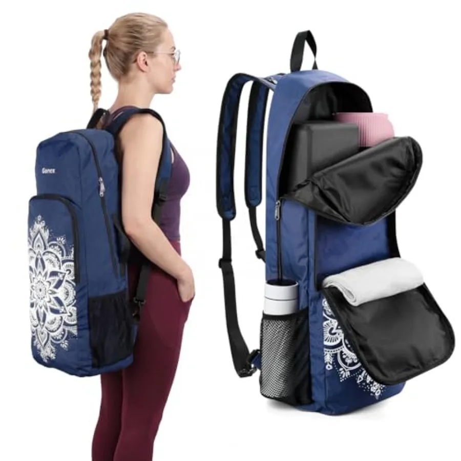 Yoga Mat Bag, 2 Carry Ways Yoga Backpack with Wet Compartment Metal Zippers for Women Men, Large Capacity Yoga Mat Carrier for
Yoga Mat Bag, 2 Carry Ways Yoga Backpack with Wet Compartment Metal Zippers for Women Men, Large Capacity Yoga Mat Carrier for
