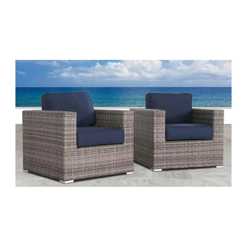 Серый плетеный клубный стул с тканью Sunbrella для использования на открытом воздухе
Серый плетеный клубный стул с тканью Sunbrella для использования на открытом воздухе