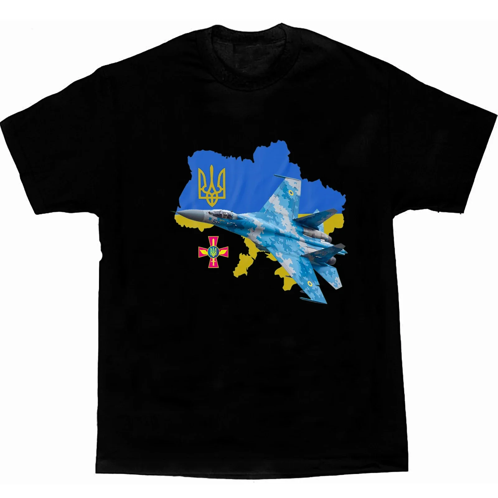 Ukraine Air Force Su-27 Jet Fighter Defend Ukraine T-Shirt. Premium Cotton Short Sleeve O-Neck Mens T Shirt New S-3XL
Ukraine Air Force Su-27 Jet Fighter Defend Ukraine T-Shirt. Premium Cotton Short Sleeve O-Neck Mens T Shirt New S-3XL