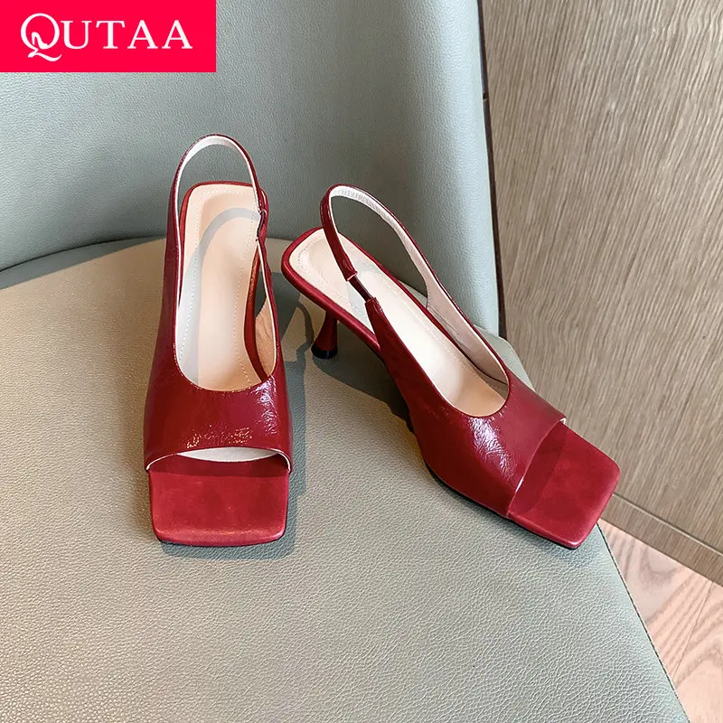 QUTAA 2025 новости, модные женские сандалии, туфли-лодочки, летние повседневные пикантные туфли на высоком каблуке с открытым носком, вечерние женские туфли 34-40
QUTAA 2025 новости, модные женские сандалии, туфли-лодочки, летние повседневные пикантные туфли на высоком каблуке с открытым носком, вечерние женские туфли 34-40
