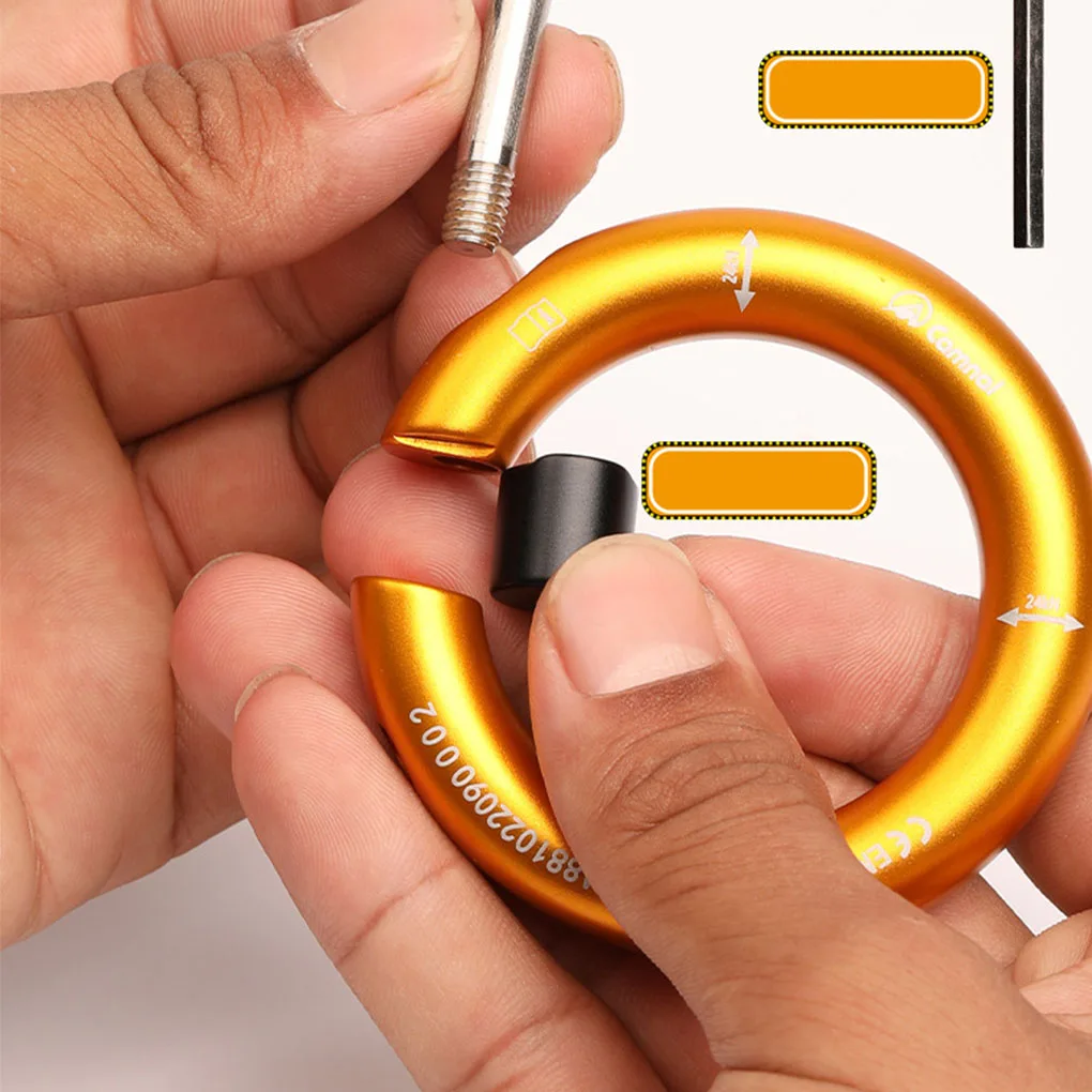 Кольцевой соединитель для альпинизма, съемное оборудование, прочные аксессуары, разъемы, профессиональные части, золотой 
Кольцевой соединитель для альпинизма, съемное оборудование, прочные аксессуары, разъемы, профессиональные части, золотой