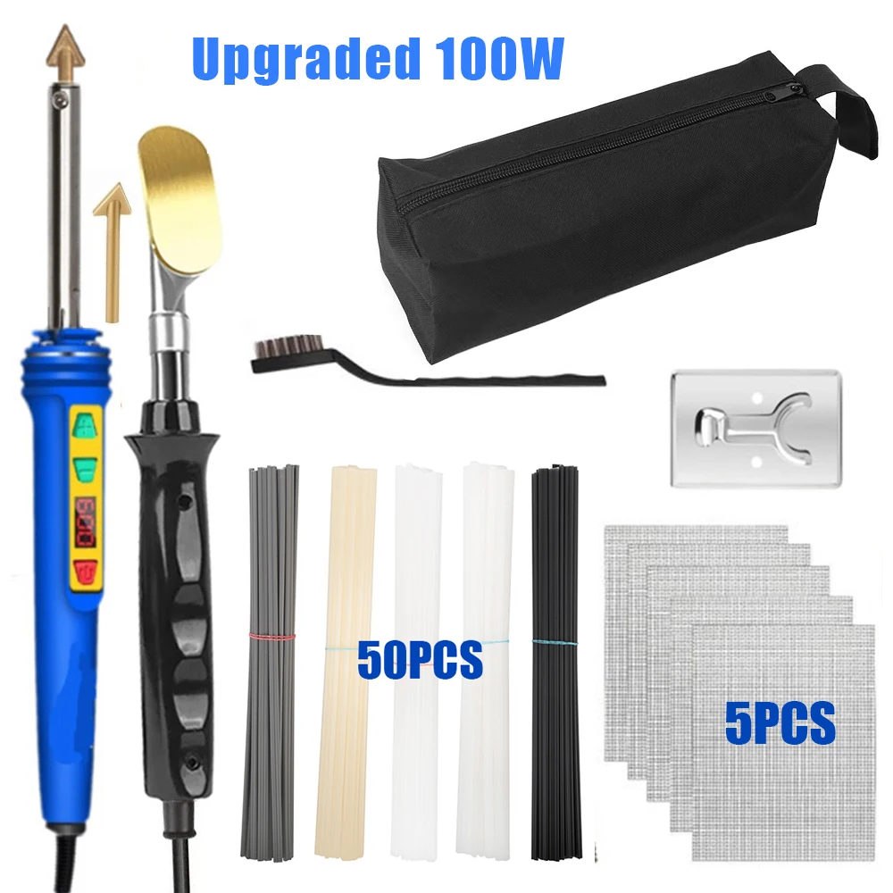 Hot 100W Plastic Welding Machine Kit Automotive Bumper Crack Repair Gun With Iron Hot Stapler Welding Soldering Iron Garage Tool
Hot 100W Plastic Welding Machine Kit Automotive Bumper Crack Repair Gun With Iron Hot Stapler Welding Soldering Iron Garage Tool