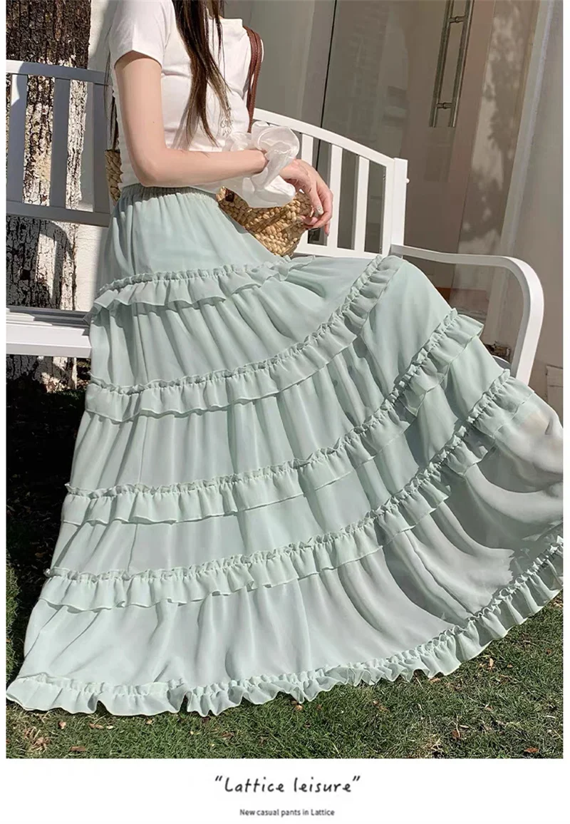 Plus Size 5XL Women Long Maxi Skirt Fashion High Waist Hem Party Jupes Faldas Saia Elegant Ruffled Swing Bottom Streetwear
Plus Size 5XL Women Long Maxi Skirt Fashion High Waist Hem Party Jupes Faldas Saia Elegant Ruffled Swing Bottom Streetwear