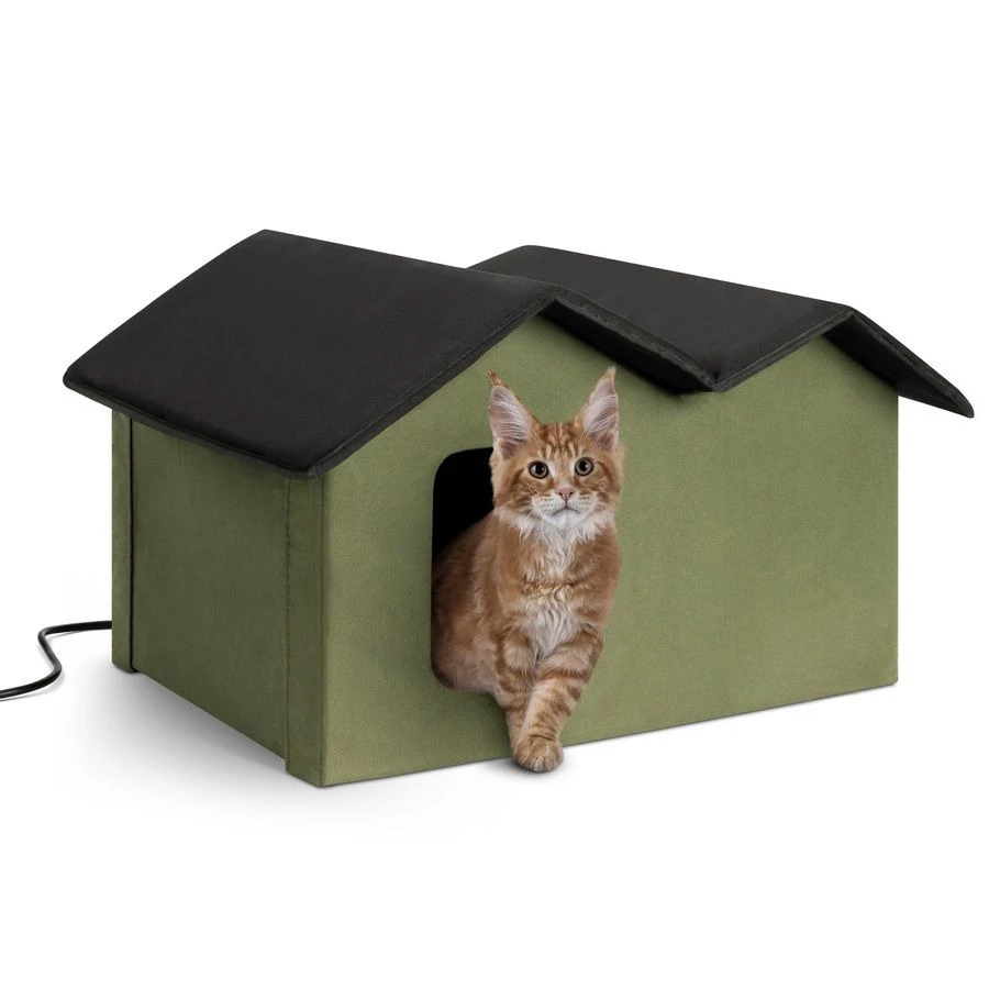 ExtraWide Heated Cat House for Outside, Outdoor Cat House with 2 Safe Escape Doors, Weatherproof Insulated Stray amp Feral Shelt
ExtraWide Heated Cat House for Outside, Outdoor Cat House with 2 Safe Escape Doors, Weatherproof Insulated Stray amp Feral Shelt