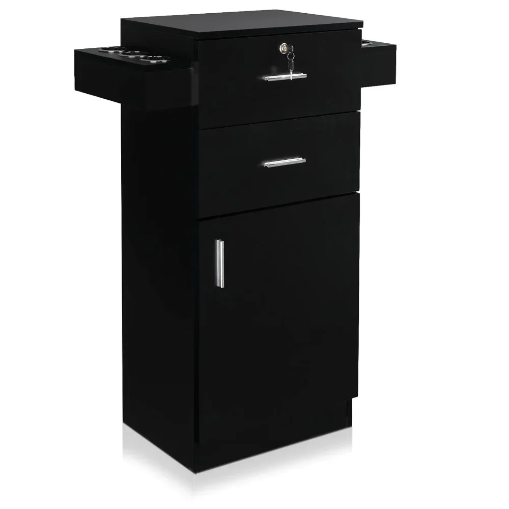 Wooden salon station with lock, for hair stylist, cosmetology storage, styling organizer, for beauty spa barber shop.
Wooden salon station with lock, for hair stylist, cosmetology storage, styling organizer, for beauty spa barber shop.