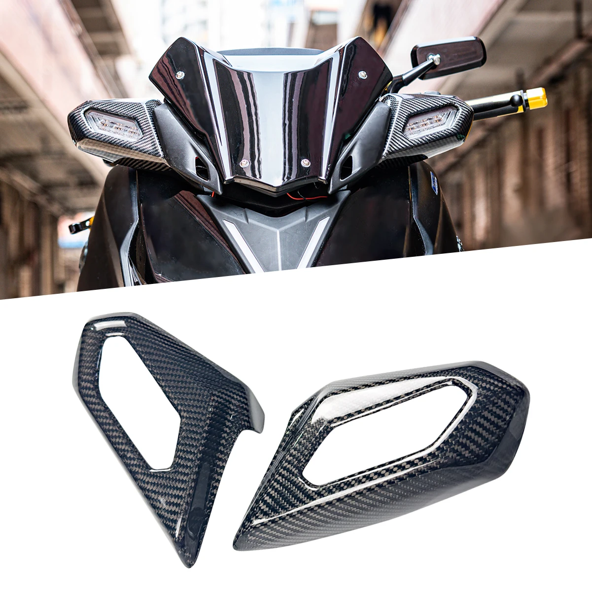 Semspeed For Motorcycle Carbon Fiber Smooth Front Turn Signal Light Trim Cover For Yamaha XMAX 250 300 2022 2023 2024 X-MAX V2
Semspeed For Motorcycle Carbon Fiber Smooth Front Turn Signal Light Trim Cover For Yamaha XMAX 250 300 2022 2023 2024 X-MAX V2
