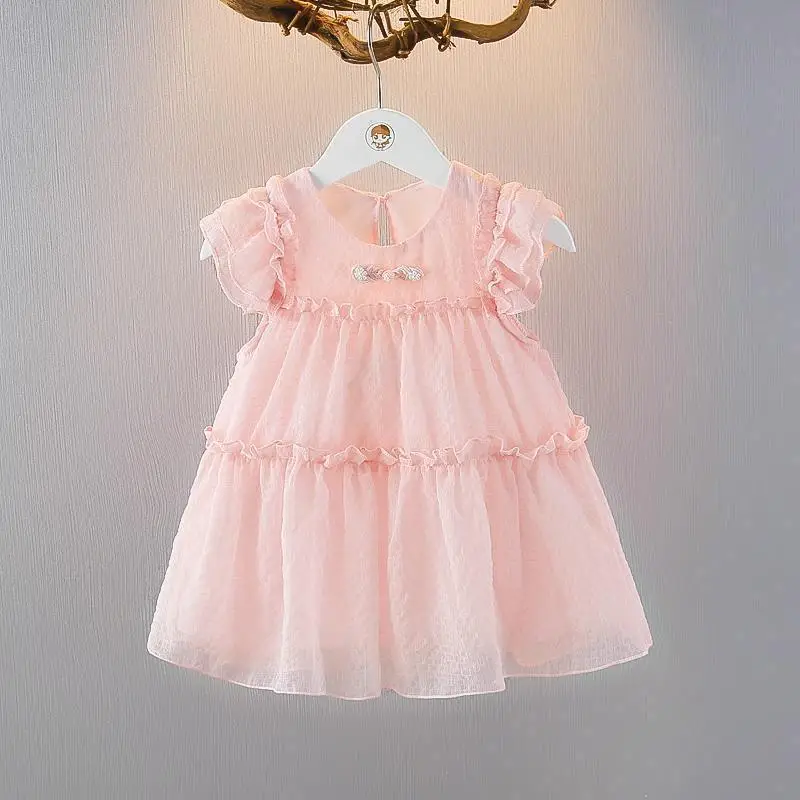 Baby Girl Dresses Summer New Flying Sleeve Love Mesh Girl Dress Sweet Bow Round Neck Baby Clothing girl dress
Baby Girl Dresses Summer New Flying Sleeve Love Mesh Girl Dress Sweet Bow Round Neck Baby Clothing girl dress