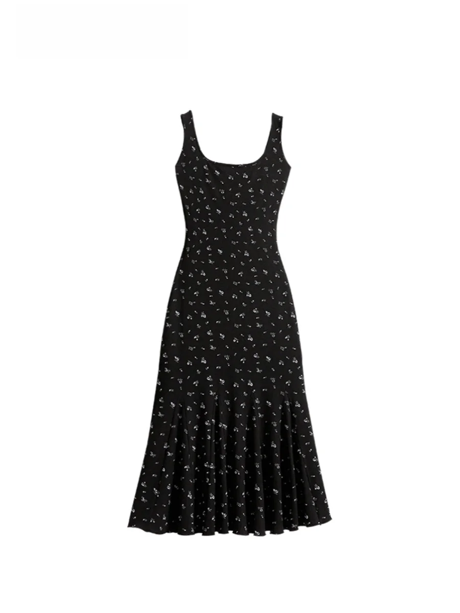 CaraCLUB plus Size Floral Print Halter Dress Women's Summer Slimming Waist Cinched Vintage Fish Tail Skirt Korean Style
CaraCLUB plus Size Floral Print Halter Dress Women's Summer Slimming Waist Cinched Vintage Fish Tail Skirt Korean Style