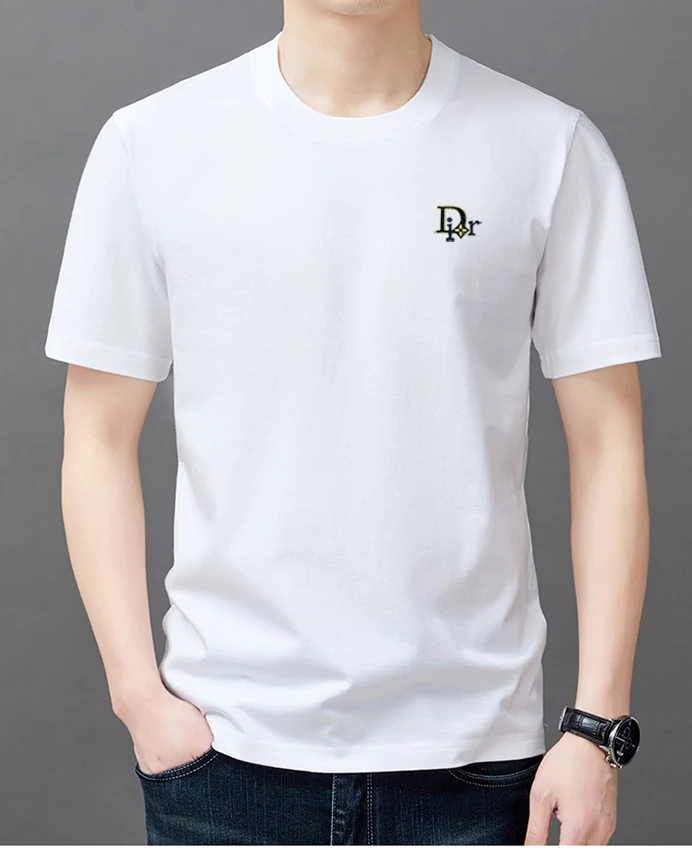 Short-sleeved T-shirt Summer Pure Cotton Loose Round Neck Trend Heavy Cotton T-shirt Half-sleeved Men's International Big Name
Short-sleeved T-shirt Summer Pure Cotton Loose Round Neck Trend Heavy Cotton T-shirt Half-sleeved Men's International Big Name