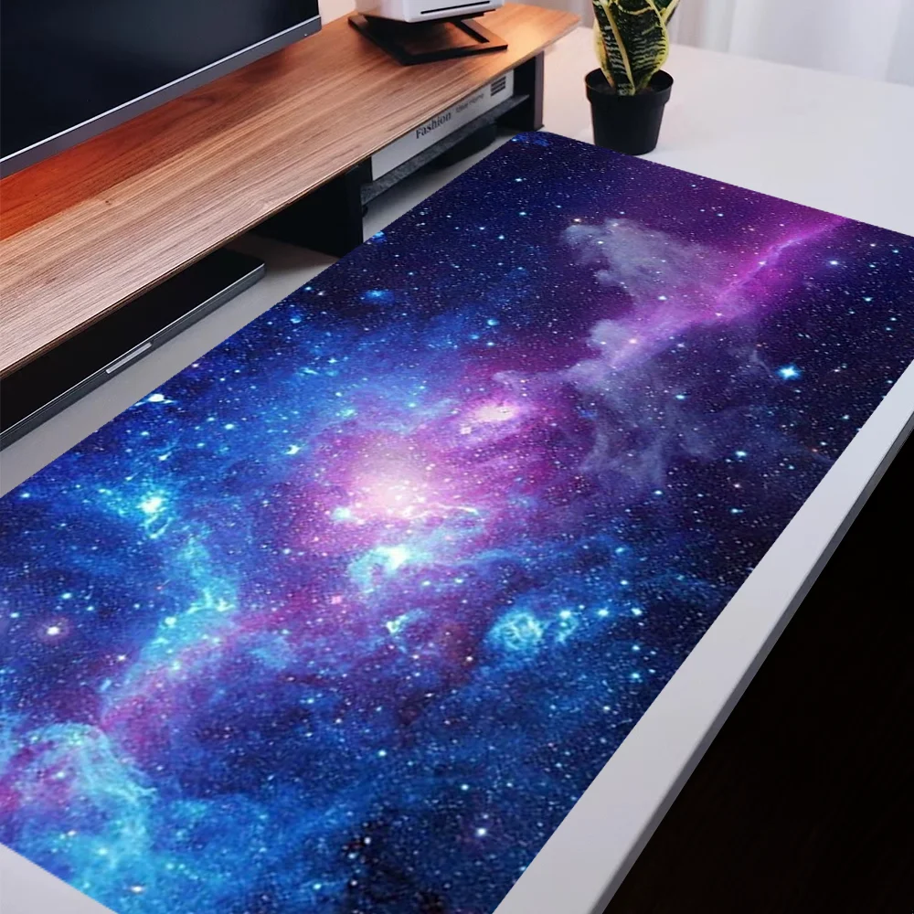 Large Mouse Pad Purple Galaxy Desk Pad Aesthetic Design Art Mousepad With Non-Slip Rubber Base Stitched Edge Deskpad for Work
Large Mouse Pad Purple Galaxy Desk Pad Aesthetic Design Art Mousepad With Non-Slip Rubber Base Stitched Edge Deskpad for Work
