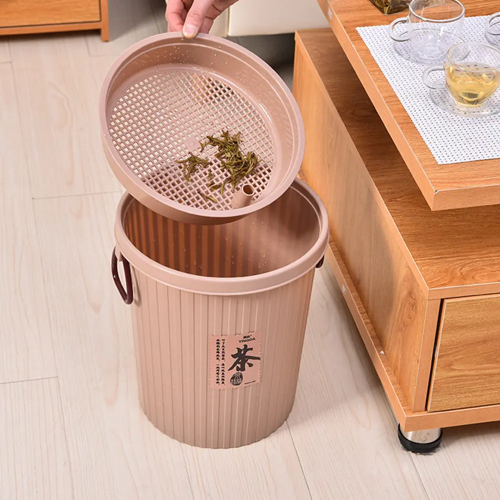 Tea Dregs Drainage Trash Can Plastic Bucket with Lid Tea Residue Storage for Home Office Kitchen Trash Can with Lid
Tea Dregs Drainage Trash Can Plastic Bucket with Lid Tea Residue Storage for Home Office Kitchen Trash Can with Lid