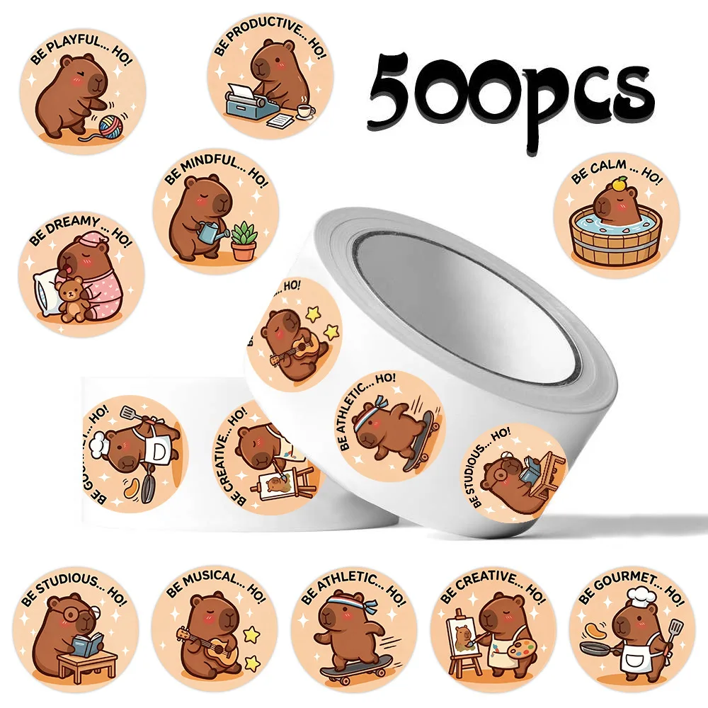 500pcs/Roll Cute Capybara Roll Sticker DIY Decorative Phone Case Laptop Water Cup Skateboard Waterproof Graffiti Play Gift Decal
500pcs/Roll Cute Capybara Roll Sticker DIY Decorative Phone Case Laptop Water Cup Skateboard Waterproof Graffiti Play Gift Decal