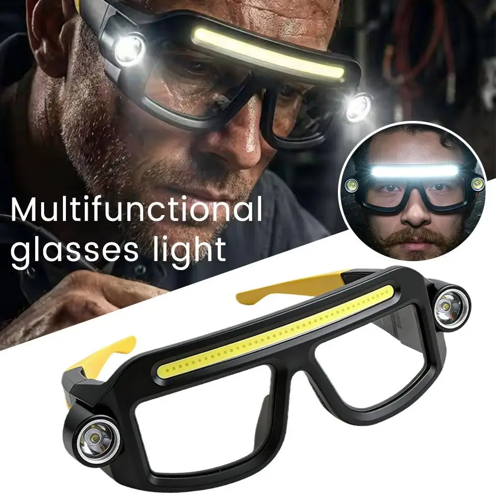 LED Safety Glasses Headlight with Motion Sensor Rechargeable COB Goggles Detachable Night Vision Headlamp for Fishing Repair 1PC
LED Safety Glasses Headlight with Motion Sensor Rechargeable COB Goggles Detachable Night Vision Headlamp for Fishing Repair 1PC