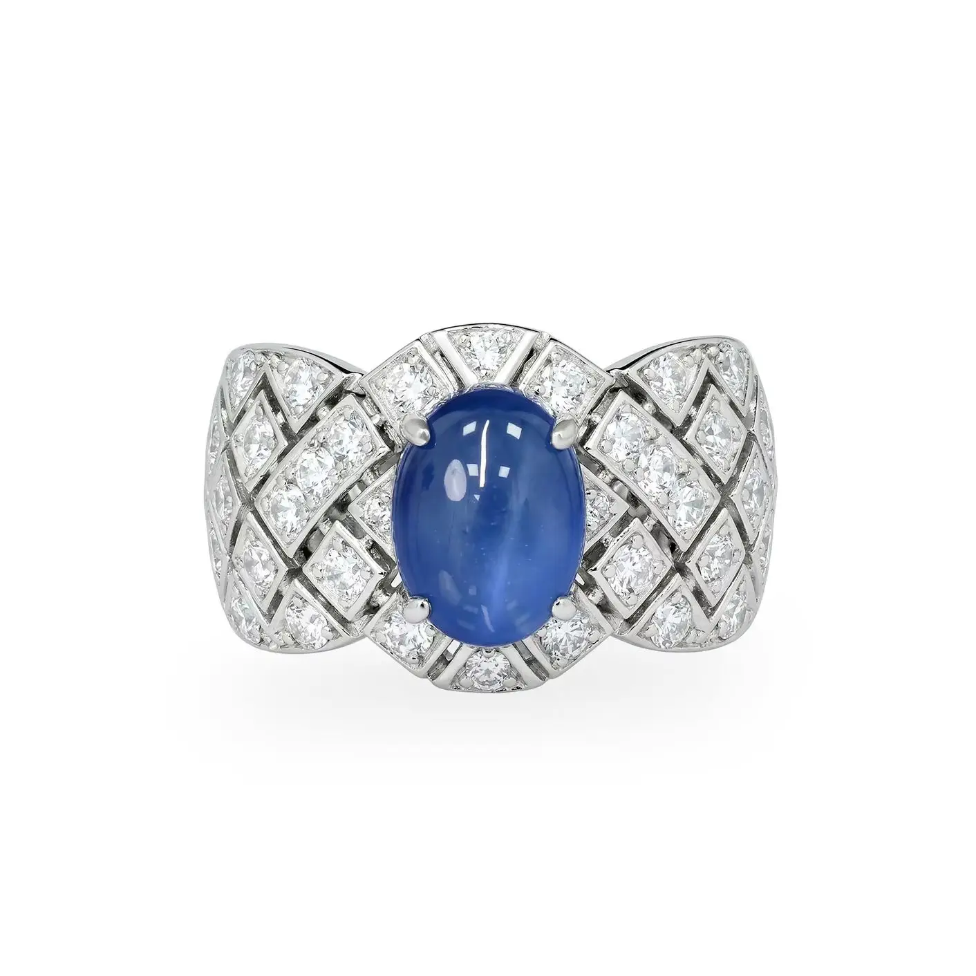 Vintage Star Artificial Cabochon Sapphire Ring Art Deco 925 Sterling Silver Women's Statement Fine Jewelry Luxury Birthday Gifts
Vintage Star Artificial Cabochon Sapphire Ring Art Deco 925 Sterling Silver Women's Statement Fine Jewelry Luxury Birthday Gifts