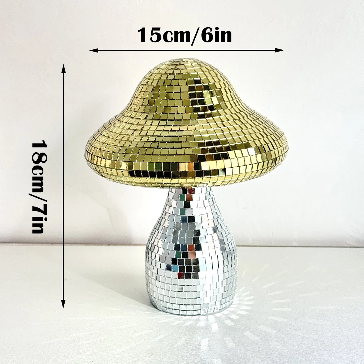 Dreamy Disco Mushroom Handmade Ornament Reflective Home Decor for Living Room Bedroom Patio Party Wedding Gift Light Decoration
Dreamy Disco Mushroom Handmade Ornament Reflective Home Decor for Living Room Bedroom Patio Party Wedding Gift Light Decoration