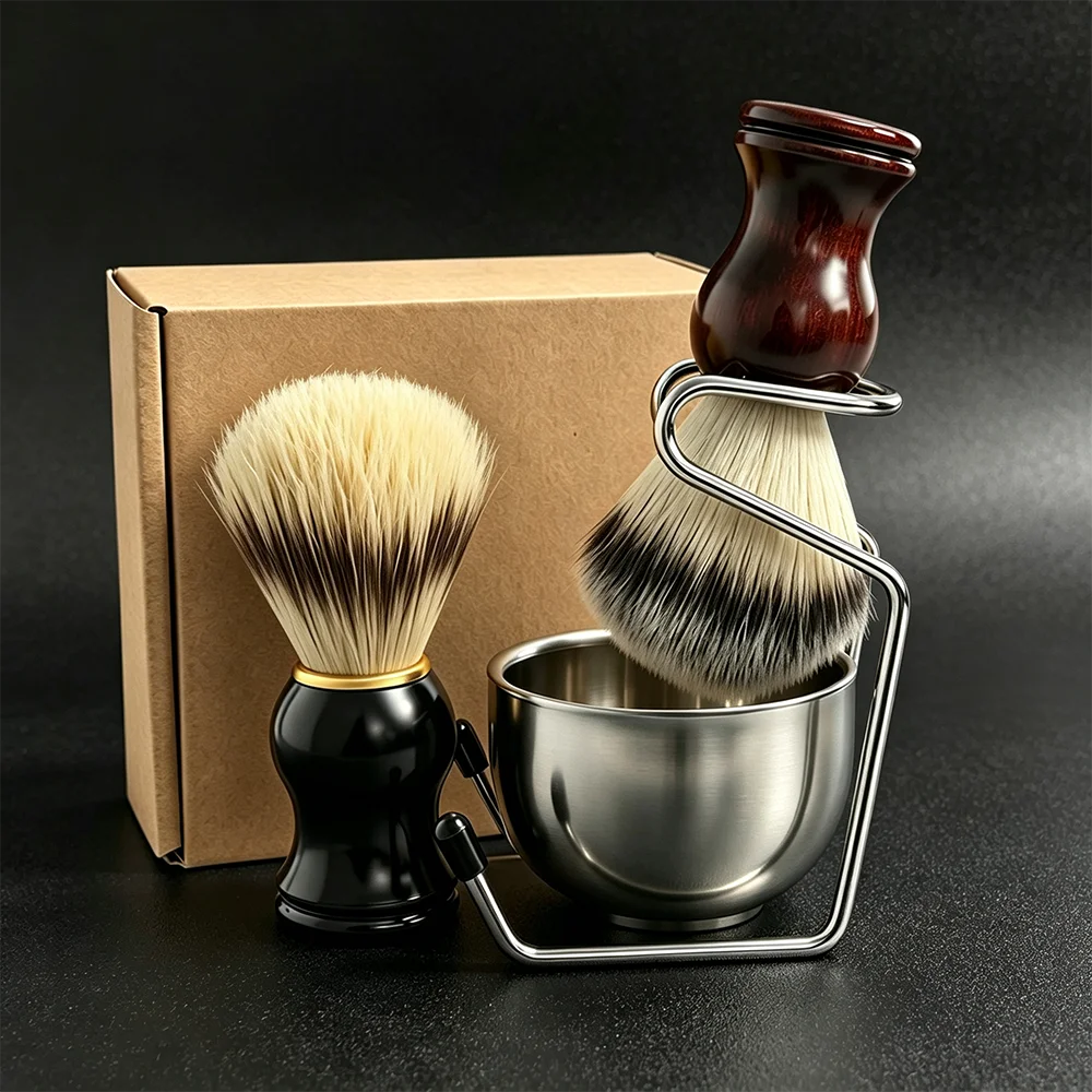 Black Gold Ring Shaving Brush Soft Bristle Beard Foam Brush Ergonomic Handle Men Wet Shave Grooming Tool For Barbershop Salon
Black Gold Ring Shaving Brush Soft Bristle Beard Foam Brush Ergonomic Handle Men Wet Shave Grooming Tool For Barbershop Salon