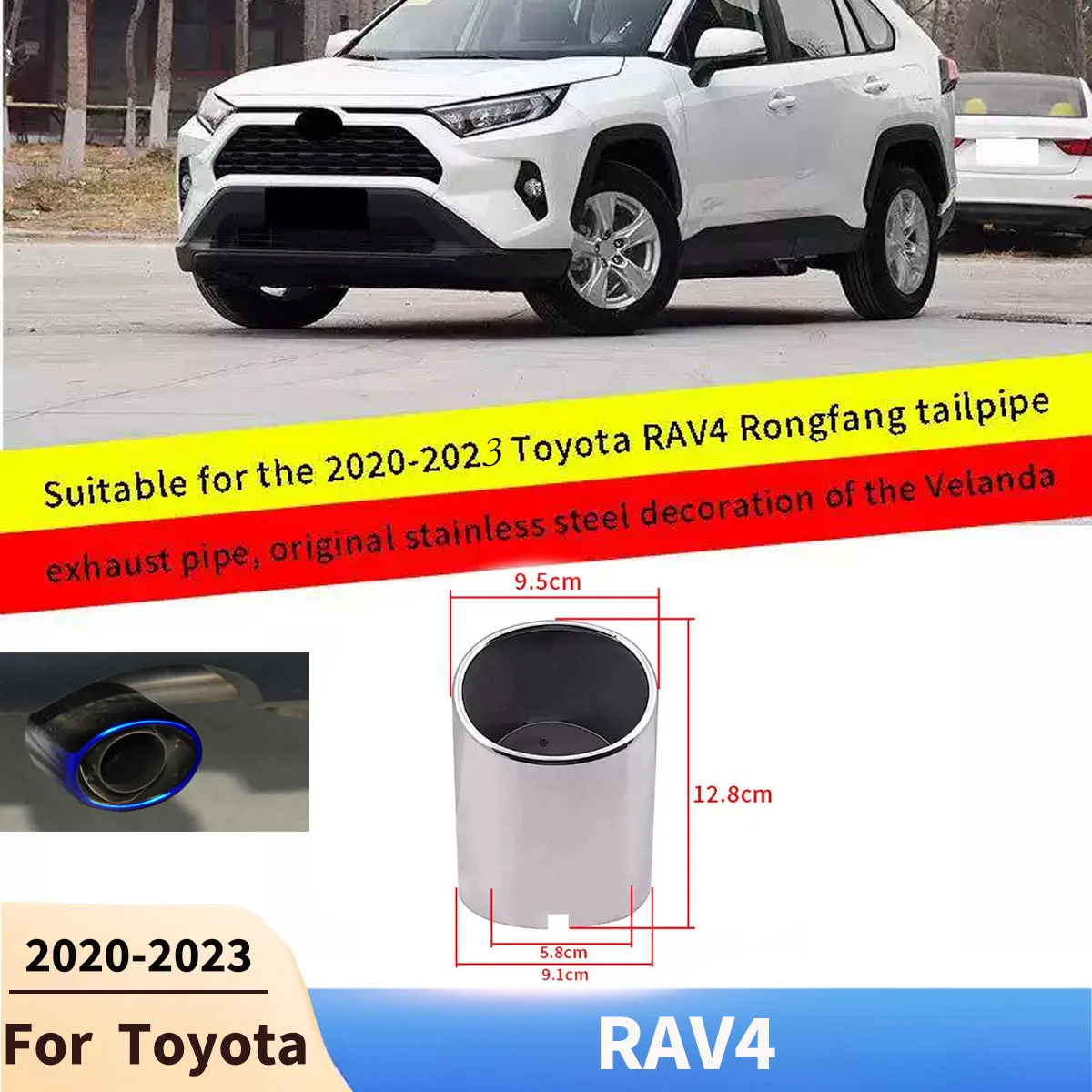 Mufflers for Toyota RAV4 2020 2021 2022 2023 Exhaust Systems Tip Muffler Stainless Steel Exhaust Pipe Nozzle Tip Car Accessories
Mufflers for Toyota RAV4 2020 2021 2022 2023 Exhaust Systems Tip Muffler Stainless Steel Exhaust Pipe Nozzle Tip Car Accessories