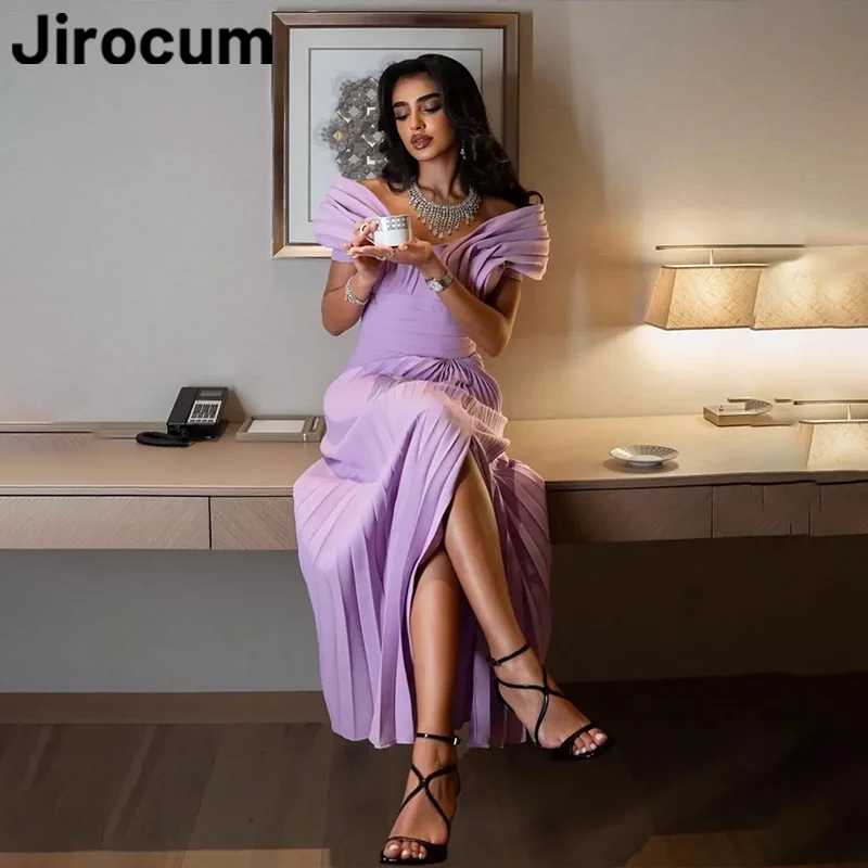 Женское вечернее платье-Русалка Jirocum, плиссированное фиолетовое платье с V-образным вырезом для выпускного вечера, официальное платье длиной до щиколотки
Женское вечернее платье-Русалка Jirocum, плиссированное фиолетовое платье с V-образным вырезом для выпускного вечера, официальное платье длиной до щиколотки