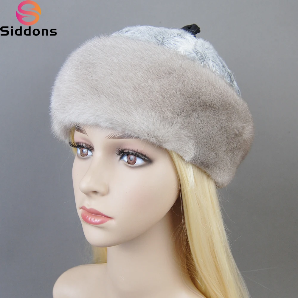 Hot Sale Luxury Women Real Genuine Mink With Wool Hat Winter Russian Women's Warm Caps Whole Piece Mink Sheep Fur Hats
Hot Sale Luxury Women Real Genuine Mink With Wool Hat Winter Russian Women's Warm Caps Whole Piece Mink Sheep Fur Hats