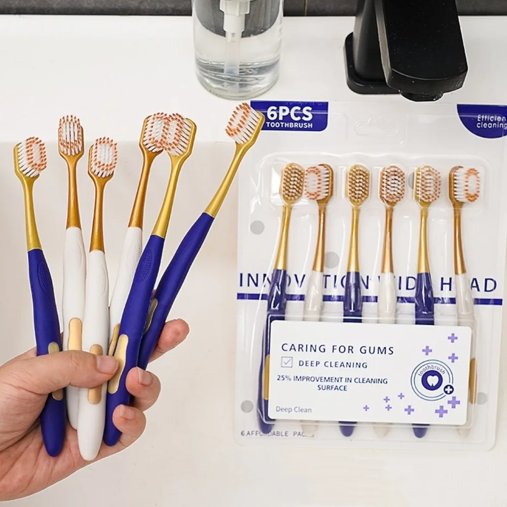 6/12/18Pcs Ultra Soft Toothbrush Ultra-Fine Bristles Anti-Slip Handle Household Toothbrush Set Deep Cleaning Wide Head
6/12/18Pcs Ultra Soft Toothbrush Ultra-Fine Bristles Anti-Slip Handle Household Toothbrush Set Deep Cleaning Wide Head