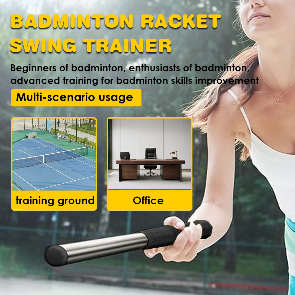 Badminton Swing Trainer Non-Slip Power Whipping Auxiliary Trainer Wrist Force Trainer for Indoor Game Batting Racket Tools
Badminton Swing Trainer Non-Slip Power Whipping Auxiliary Trainer Wrist Force Trainer for Indoor Game Batting Racket Tools