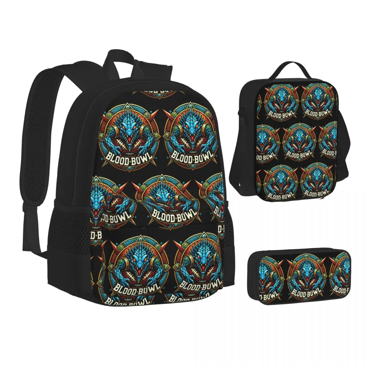 Lagrt Blood Bowl Backpacks Students Bookbag School Bags Kids Rucksack Lunch Bag Pen Bag Three-Piece Set
Lagrt Blood Bowl Backpacks Students Bookbag School Bags Kids Rucksack Lunch Bag Pen Bag Three-Piece Set