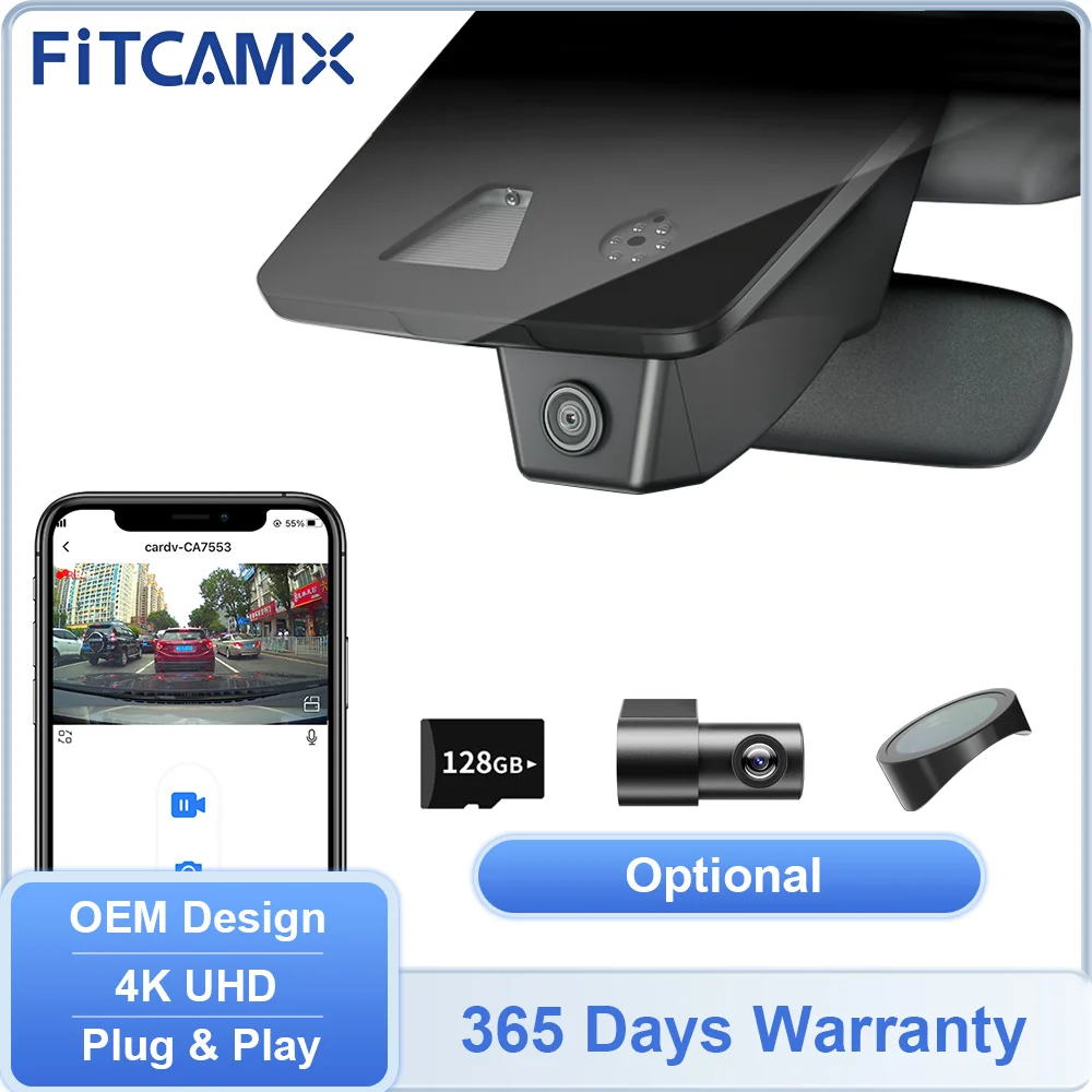 FITCAMX Built-in WIFI Car DVR Recorder for Dodge Challenge 2015-2023 & Durango 2014-2024, 4K Front 1080P Rear Optional Dashcam
FITCAMX Built-in WIFI Car DVR Recorder for Dodge Challenge 2015-2023 & Durango 2014-2024, 4K Front 1080P Rear Optional Dashcam