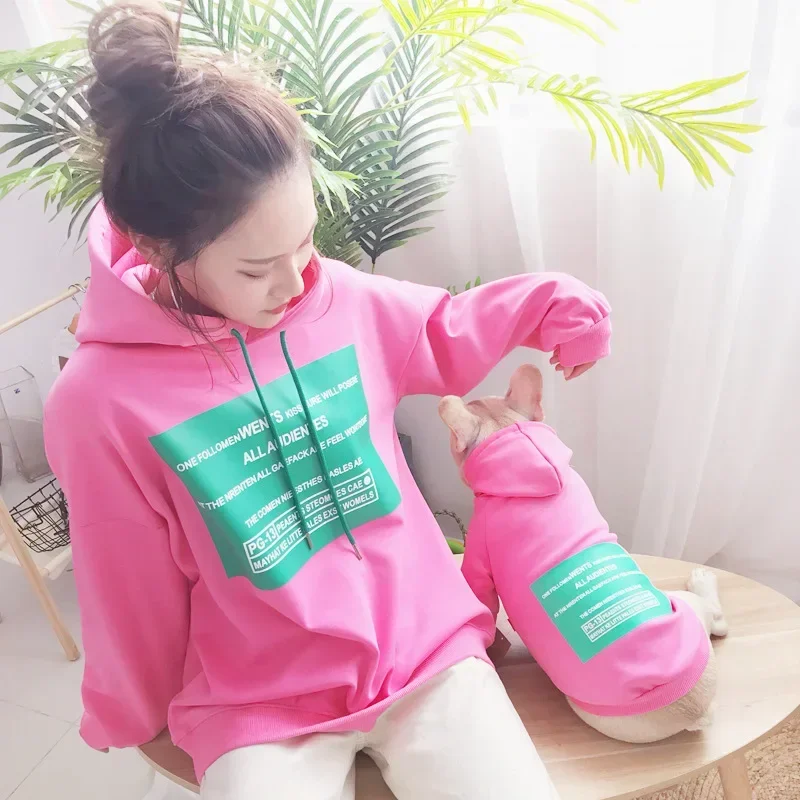 Pet Clothes Dog Hoodie Dog Costume Parent-child Wear Pure Cotton Spring and Autumn Korean Version Seven Sizes Printing
Pet Clothes Dog Hoodie Dog Costume Parent-child Wear Pure Cotton Spring and Autumn Korean Version Seven Sizes Printing