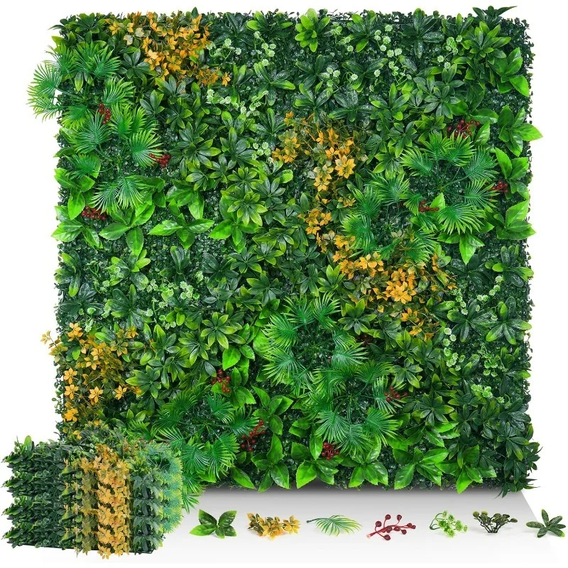 , 20 x 20 дюймов, 16 шт., фоновая стена из искусственной травы с тропическими листьями, УФ-анти искусственная зелень, панели из самшита
, 20 x 20 дюймов, 16 шт., фоновая стена из искусственной травы с тропическими листьями, УФ-анти искусственная зелень, панели из самшита
