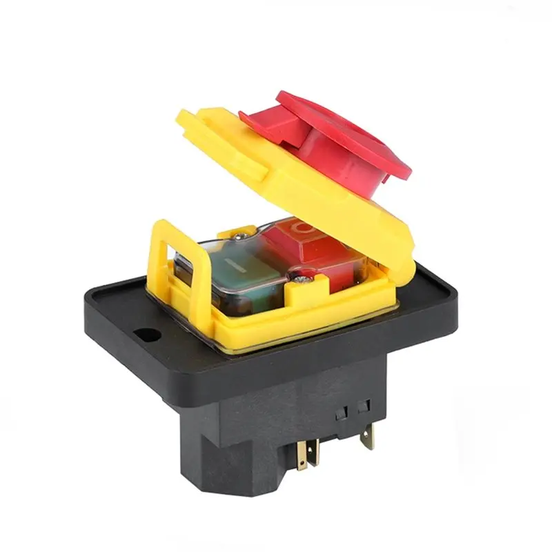 Momentary Reset Push Button Switch 400V 7 Pins Electromagnetic Starter On-Off With Protection Cover Waterproof KJD18-VVBC
Momentary Reset Push Button Switch 400V 7 Pins Electromagnetic Starter On-Off With Protection Cover Waterproof KJD18-VVBC