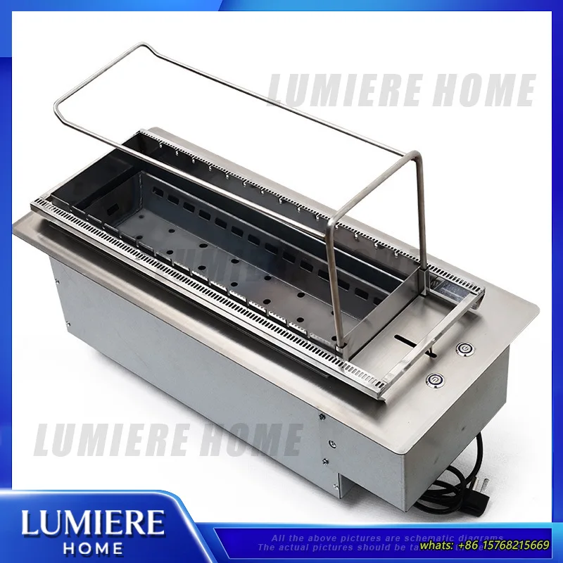 Electric Charcoal Grill with Auto Adjustable Height Mechanism Pull Push Motorized Charcoal Tray Outdoor BBQ Grill for Skewers
Electric Charcoal Grill with Auto Adjustable Height Mechanism Pull Push Motorized Charcoal Tray Outdoor BBQ Grill for Skewers