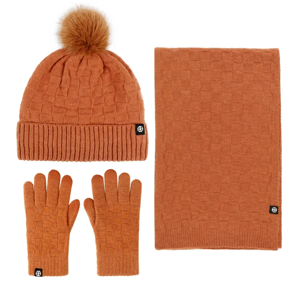 Real Fur Pompom Winter Knitted Hats For Women Hat Scarf Glove Set 3 Piece Sets Twist stripes Cap Gorros Bonnet Beanie Skullies
Real Fur Pompom Winter Knitted Hats For Women Hat Scarf Glove Set 3 Piece Sets Twist stripes Cap Gorros Bonnet Beanie Skullies
