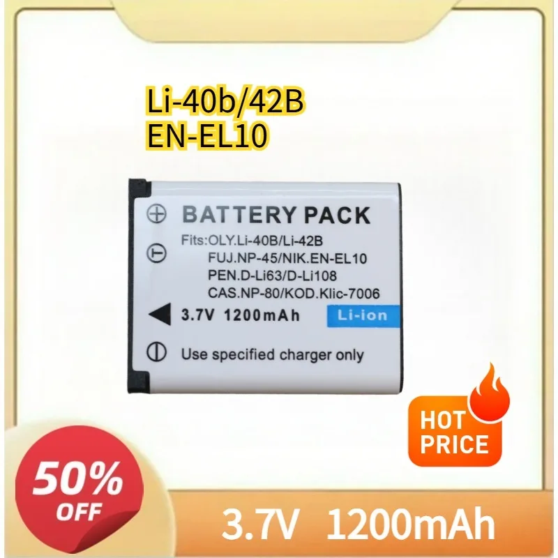 Li-42B Li-40B EN-EL10 FNP-45A D-Li63 D-Li108 CNP-80 KLIC-7006 Battery Charger For Nikon OLYMPUS FUJIFILM Pentax Casio Kodak
Li-42B Li-40B EN-EL10 FNP-45A D-Li63 D-Li108 CNP-80 KLIC-7006 Battery Charger For Nikon OLYMPUS FUJIFILM Pentax Casio Kodak