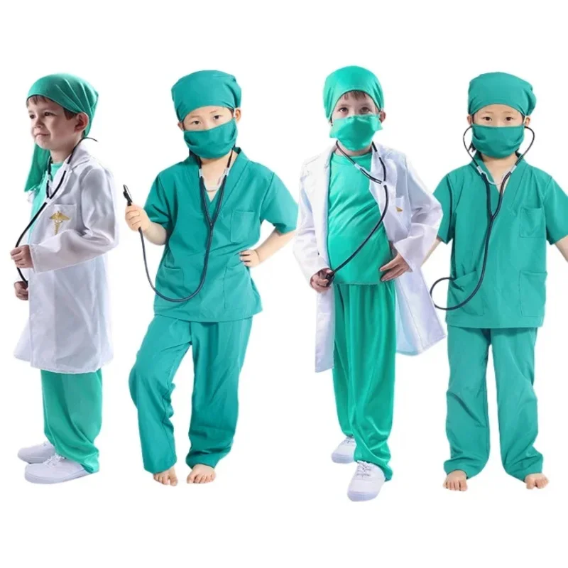 Unisex Kids Doctor Nurse Costume Children Surgeon Uniform Coat Halloween Cosplay Clothing Fancy Party Doctor Gown Role Play
Unisex Kids Doctor Nurse Costume Children Surgeon Uniform Coat Halloween Cosplay Clothing Fancy Party Doctor Gown Role Play