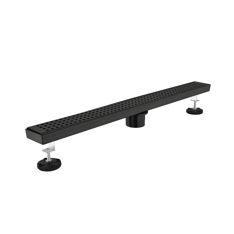 28-Inch Linear Shower Drain with Hair Strainer and Adjustable Feet
28-Inch Linear Shower Drain with Hair Strainer and Adjustable Feet