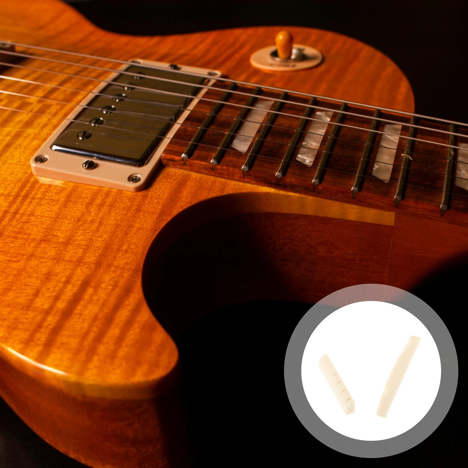 2 Pcs Guitar Acoustic Folk Classical Saddle Bridge and Beige Accessories
2 Pcs Guitar Acoustic Folk Classical Saddle Bridge and Beige Accessories