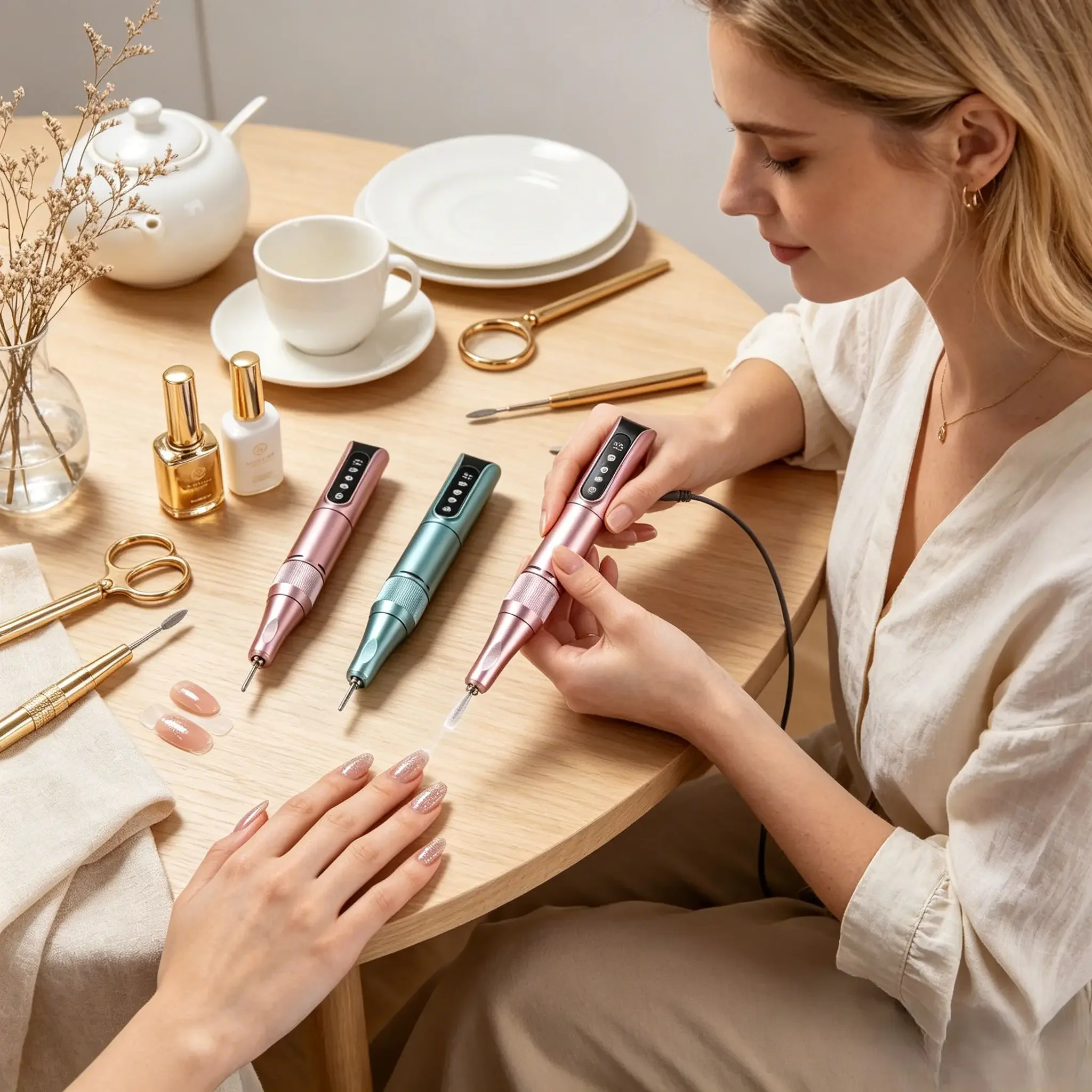 35000RPM USB Rechargeable Wireless Nail Drill Pen Portable Electric Manicure Tool Nail Filing Polishing Shaping Salon‑Quality
35000RPM USB Rechargeable Wireless Nail Drill Pen Portable Electric Manicure Tool Nail Filing Polishing Shaping Salon‑Quality