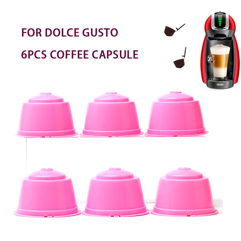 6pcs/pack use 360times Dolce Gusto Coffee Cup Capsule Plastic Capsule Refillable Reusable Compatible with Nescafe Dolce Gusto
6pcs/pack use 360times Dolce Gusto Coffee Cup Capsule Plastic Capsule Refillable Reusable Compatible with Nescafe Dolce Gusto