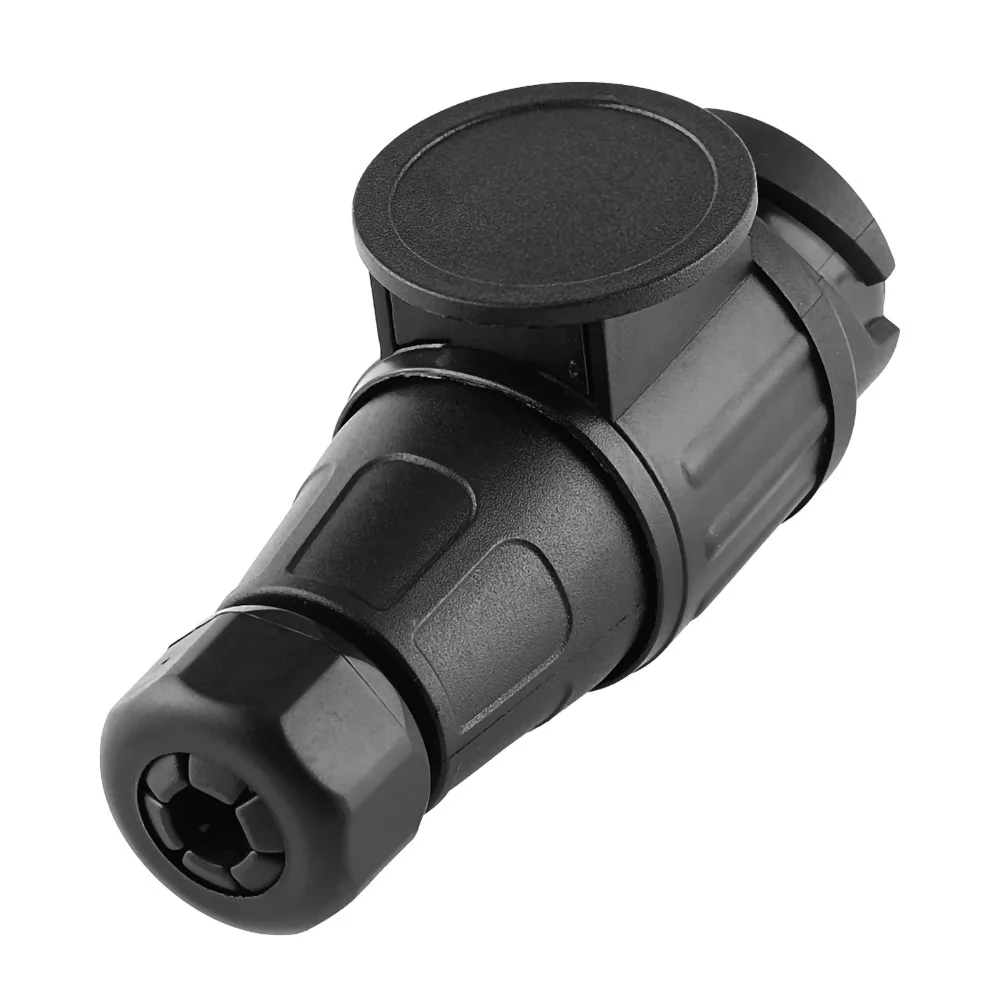 ABS+Brass Electric Trailer Plug 13-Pin / 13-Way / 13-Pole Black Wiring Connector Adapter Waterproof Copper Pins
ABS+Brass Electric Trailer Plug 13-Pin / 13-Way / 13-Pole Black Wiring Connector Adapter Waterproof Copper Pins