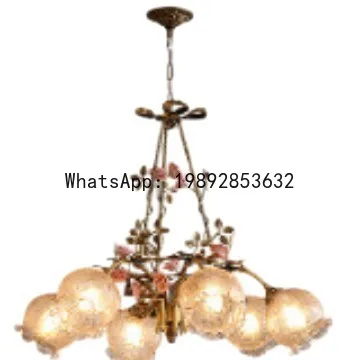 PYJ Rose French Classical Full Copper Romantic Vintage Pastoral Living Room Bedroom Dining Room Chandelier
PYJ Rose French Classical Full Copper Romantic Vintage Pastoral Living Room Bedroom Dining Room Chandelier