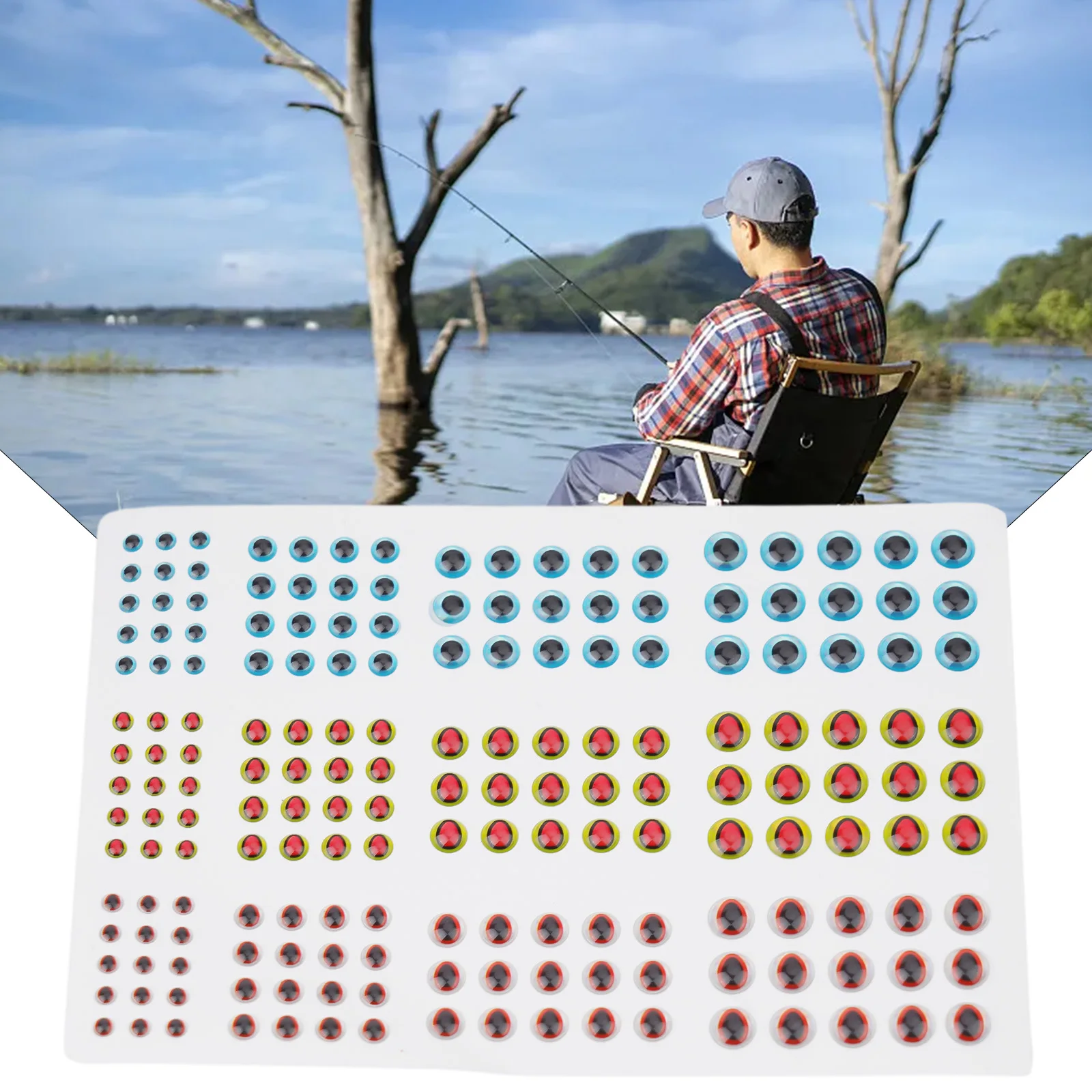 Lure Eyes Add Realism to Your Fishing Lures 183Pcs/lot Holographic 3D Artificial Fish Eyes Stickers Set Sizes 3 6mm
Lure Eyes Add Realism to Your Fishing Lures 183Pcs/lot Holographic 3D Artificial Fish Eyes Stickers Set Sizes 3 6mm