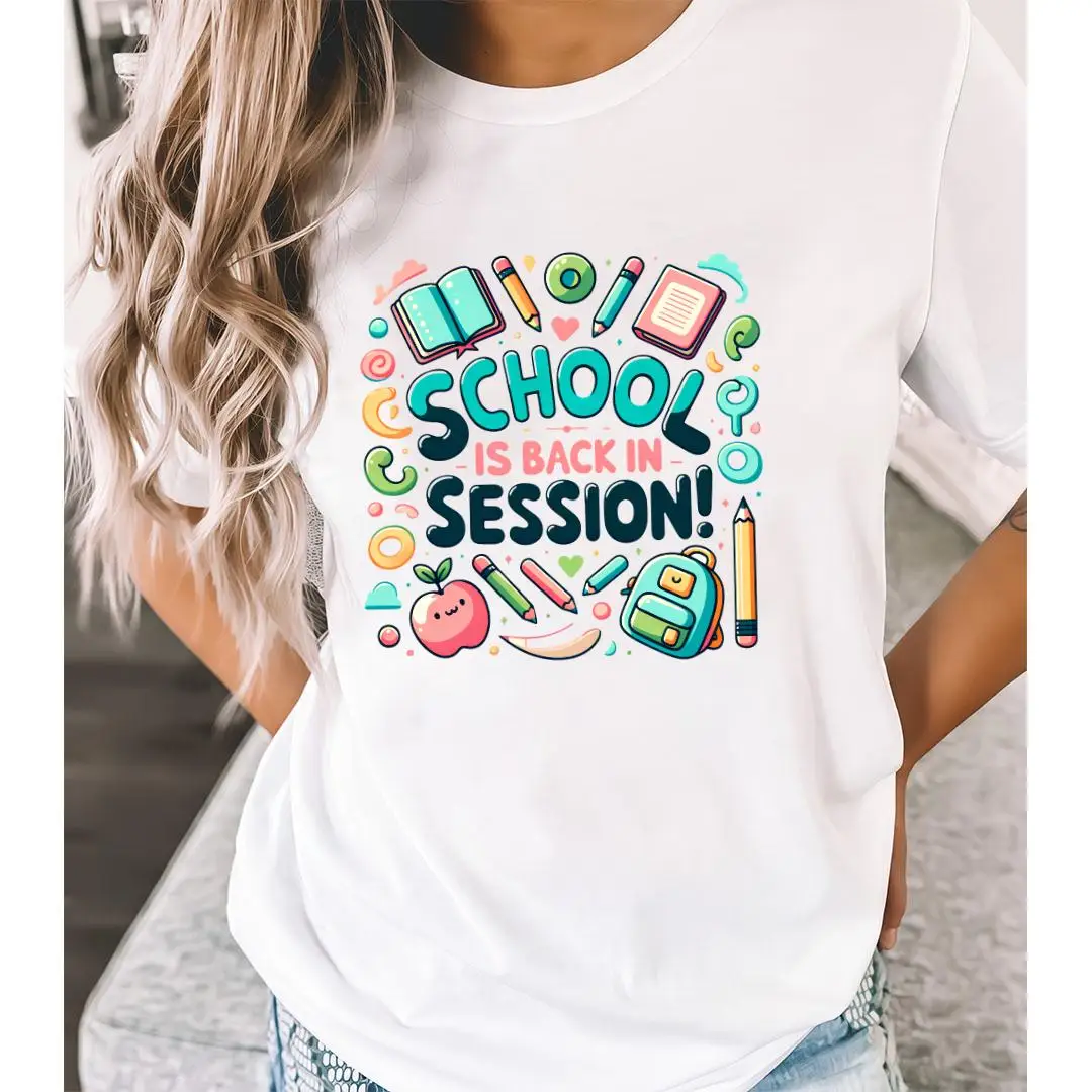 School Is Back In Session T-shirt, Back To School Graphic Tee, Women Men Cute Teacher Student Gift, First Day of School Apparel
School Is Back In Session T-shirt, Back To School Graphic Tee, Women Men Cute Teacher Student Gift, First Day of School Apparel