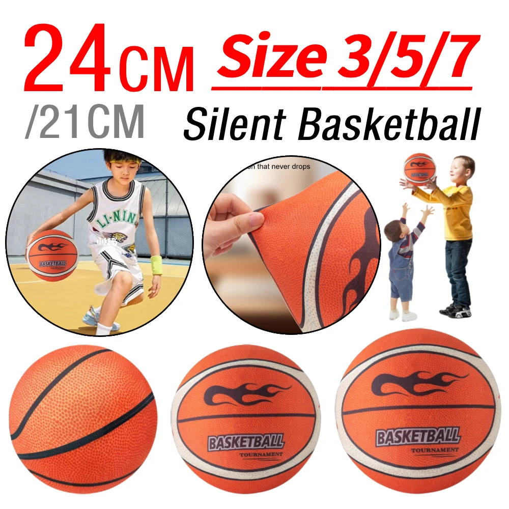 Бесшумный баскетбольный мяч 21/24 см, высокопрочный баскетбольный мяч с воздушным отскоком, бесшумный тренировочный мяч в помещении, тренировочный мяч, спортивные игры
Бесшумный баскетбольный мяч 21/24 см, высокопрочный баскетбольный мяч с воздушным отскоком, бесшумный тренировочный мяч в помещении, тренировочный мяч, спортивные игры