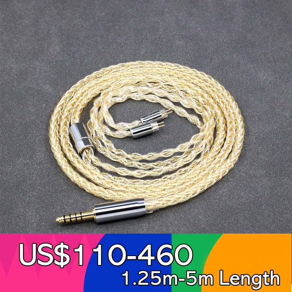 8 Core 99% 7n Pure Silver 24k Gold Plated Earphone Cable For 0.78mm 2pin BA W4r UM3X UM3RC JH13 High Step LN008422
8 Core 99% 7n Pure Silver 24k Gold Plated Earphone Cable For 0.78mm 2pin BA W4r UM3X UM3RC JH13 High Step LN008422
