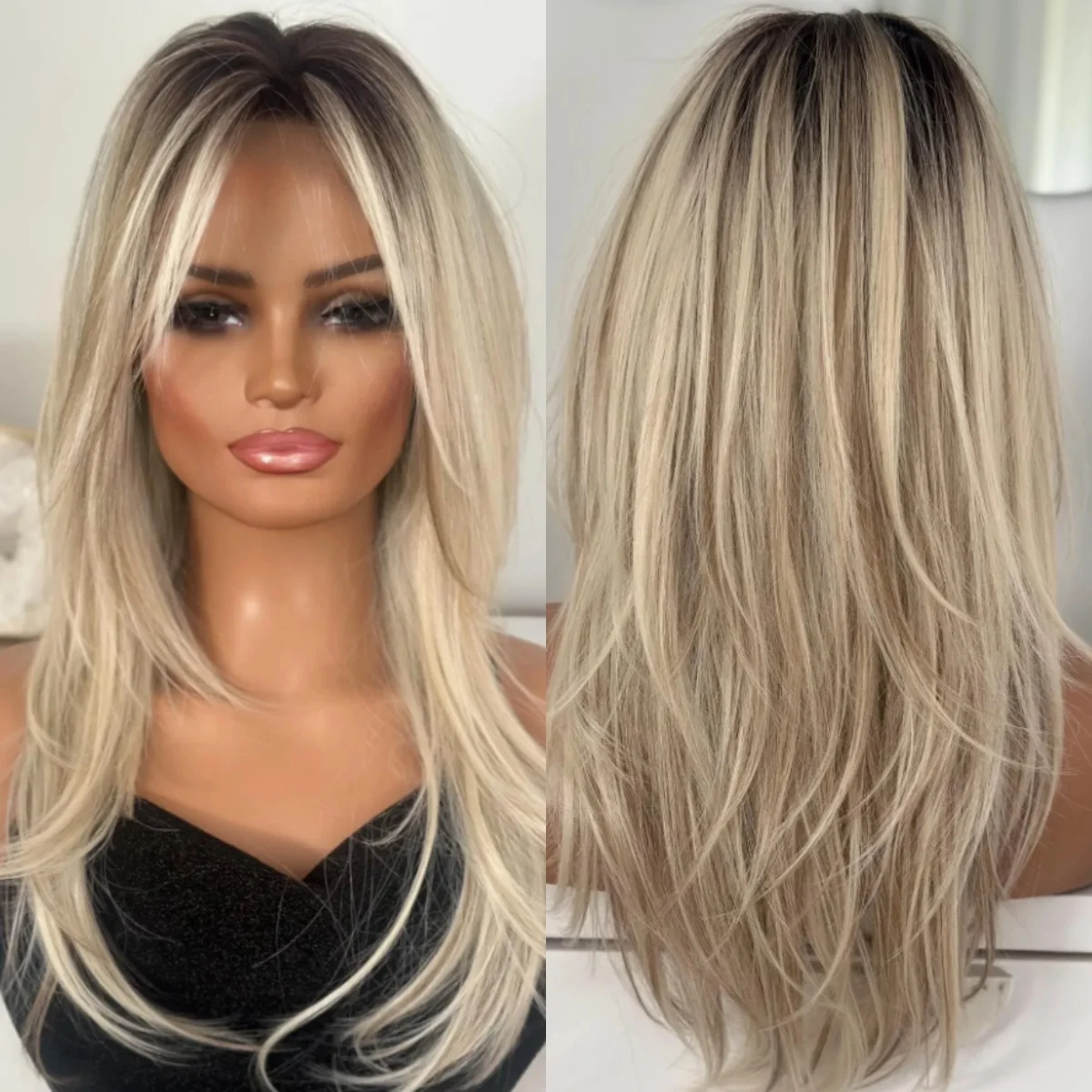 Выделите платиновый блондин парик женский длинный слой прямые синтетические кружевные фронтальные парики высокое качество термостойкое волокно ежедневное использование 
Выделите платиновый блондин парик женский длинный слой прямые синтетические кружевные фронтальные парики высокое качество термостойкое волокно ежедневное использование