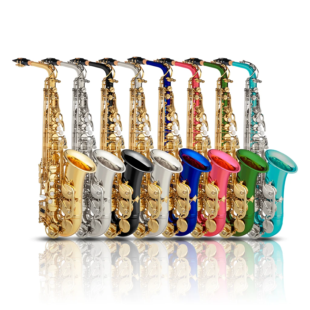 Alto Eb Tune Saxophone Brass Gold Lacquer Sax With Case Mouthpiece 2.5 Alto Saxophone Reeds Cork Strap Brush Gloves Case
Alto Eb Tune Saxophone Brass Gold Lacquer Sax With Case Mouthpiece 2.5 Alto Saxophone Reeds Cork Strap Brush Gloves Case